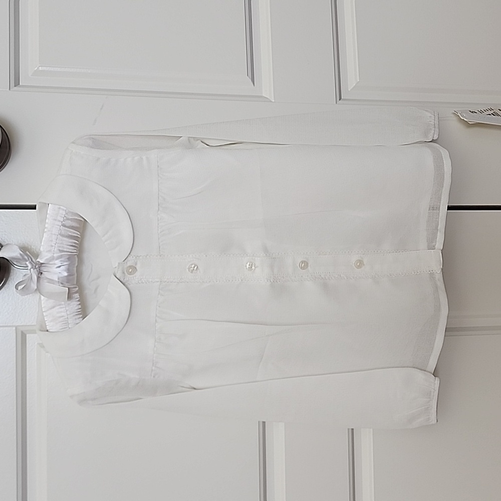 Edgehill Collection Girls 4T Soft White Blouse